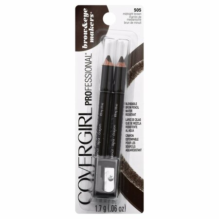 COVERGIRL Cover Girl brow & eyemakers brow shaper and eyeliner 505 Midnight Brown.06z 254355